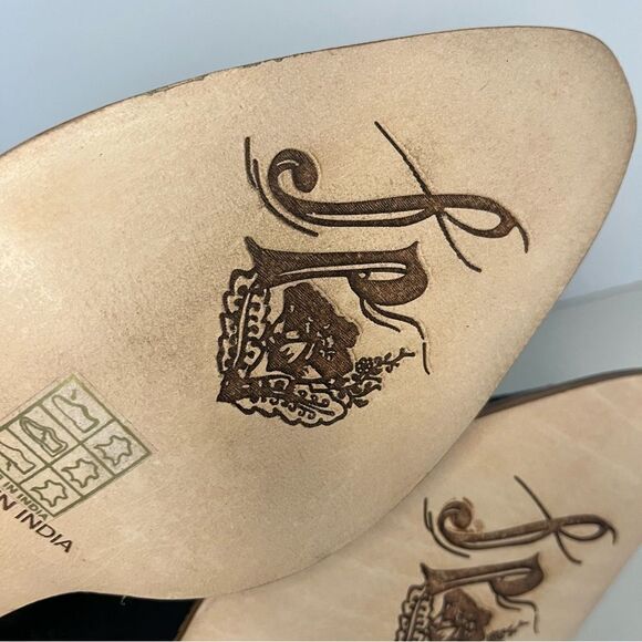 Free People Bowers Suede Embroidered Western Boots in Black Size 6.5 (37) NWOB - Picture 16 of 16